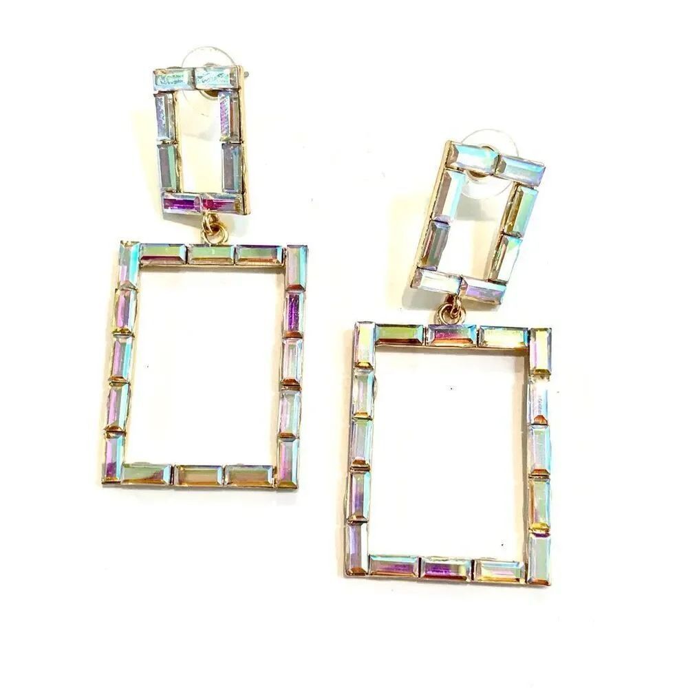 CZ Opal Drop Earrings #opalescent